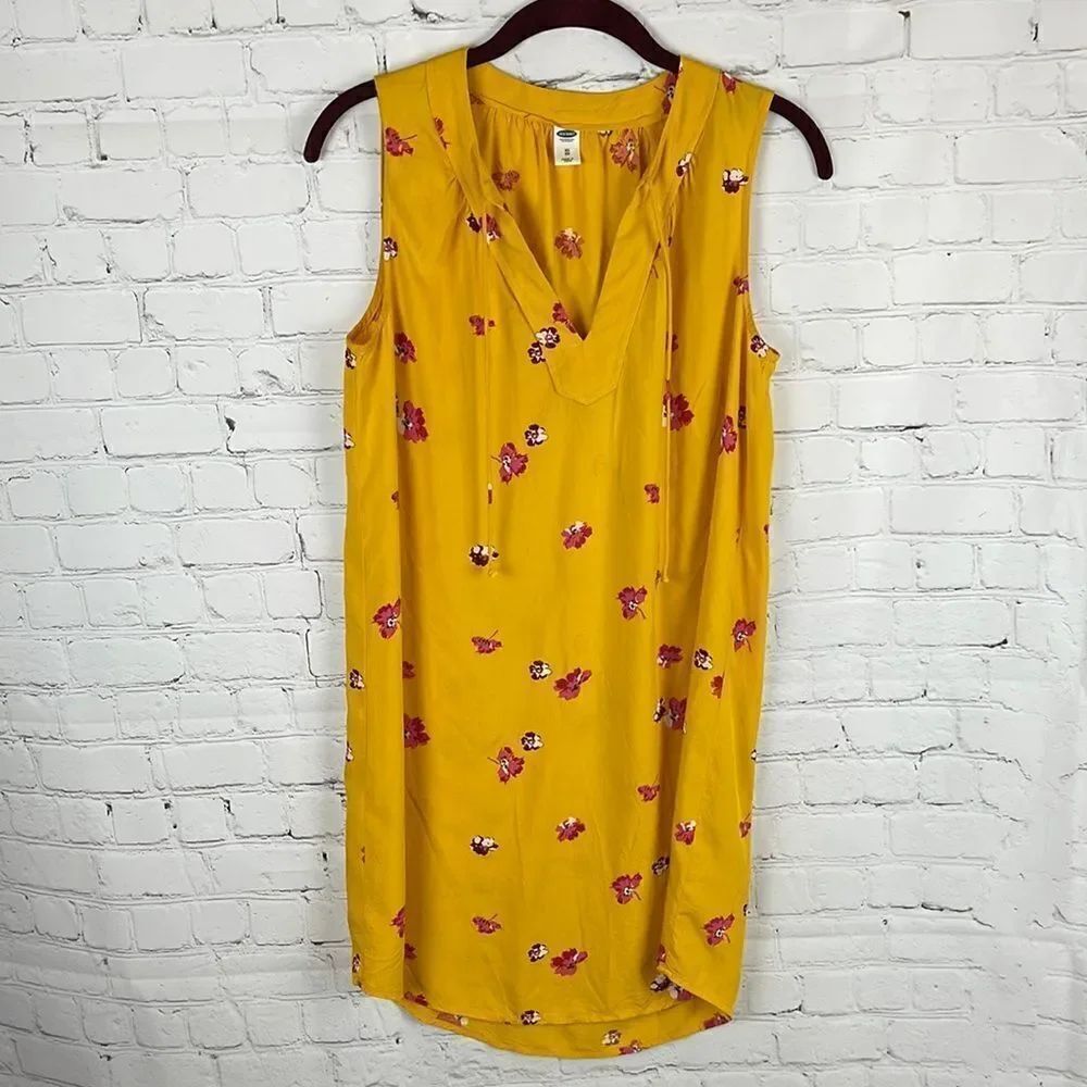 Old Navy Yellow Floral Dress Size XS